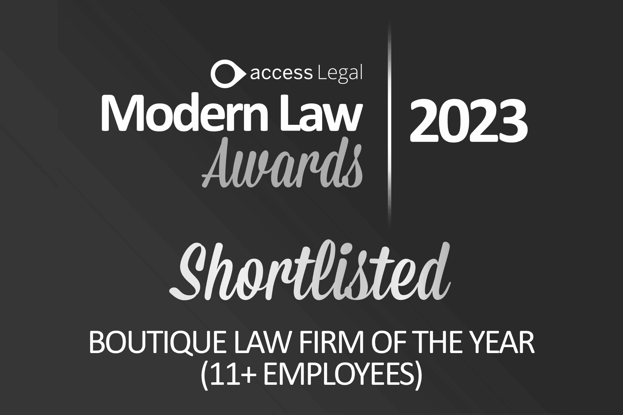 HLaw up for ‘Boutique Law Firm of the Year (11+ Employees)’ award at the Modern Law Awards
